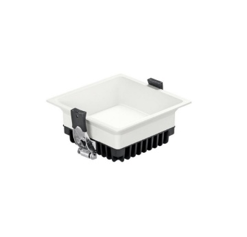 Immagine di Faretto Da Incasso Bianco Led CCT 10w Quadrato 110 mm Ottica 98