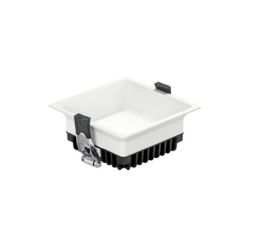 Immagine di Faretto Da Incasso Bianco Led CCT 10w Quadrato 110 mm Ottica 98