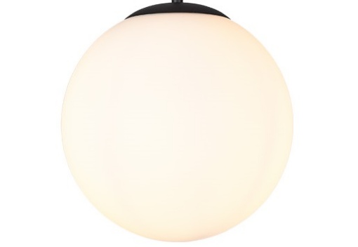 Immagine di Solo Vetro Sfera Vetro Sospensione Bowling Nero 1xE27 Smarter Lighting