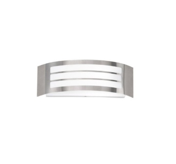 Immagine di Applique Curva Cromo Per Esterni IP44 Solix Intec