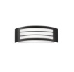 Immagine di Applique Fascia Curva Nera da Esterno IP44 Solix Intec