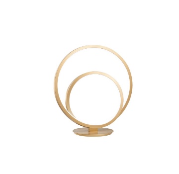 Immagine di Lampada Comodino Moderna Oro Luce Led CCT Regolabile 15w