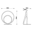 Immagine di Lampada Comodino Curva Bianca Lieve Led CCT 24w Fan Europe