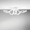 Immagine di Plafoniera Intrecciata Bianca Mystral Led 38w CCT 3000K-4000K Fan Europe