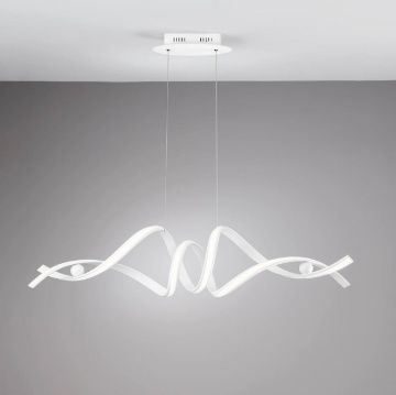 Immagine di Lampadario Intrecciato Bianco Mystral Led 60w CCT 3000k-4000k Fan Europe