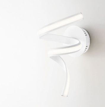 Immagine di Applique Moderna Spirale Bianca Led 15w 3000k 4000k