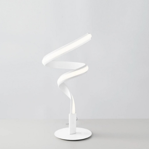Immagine di Lumetto Comodino Moderno Bianco Spirale Led 15w 3000k 4000k