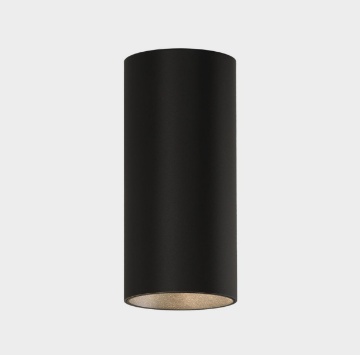 Immagine di Faretto Moderno Nero Da Soffitto Cilindro Pipe GU10 ACB