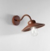 Immagine di Lanterna Parete Esterna Assisi Bronzo Corten IP44 Intec