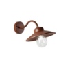Immagine di Lanterna Parete Esterna Assisi Bronzo Corten IP44 Intec