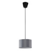 Immagine di Piccola Lampada a Sospensione Paralume Grigio 20 cm Max Fan