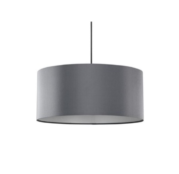 Immagine di Lampadario Moderno Grigio Rotondo 40 cm Cavo Nero Max Fan