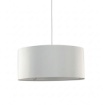 Immagine di Lampadario a Sospensione in Tessuto Bianco Avorio 40 cm Fan Europe