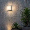Immagine di Applique Esterna Quadrata Block Bianca IP65 Led 15w CCT Intec