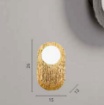 Immagine di Applique Decorativa Oro Sfera Luminosa Led CCT 6w Hockey Fan Europe