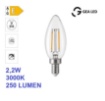 Immagine di Lampadina LED Candela E14 2,2w 3000K 250 Lumen Gea