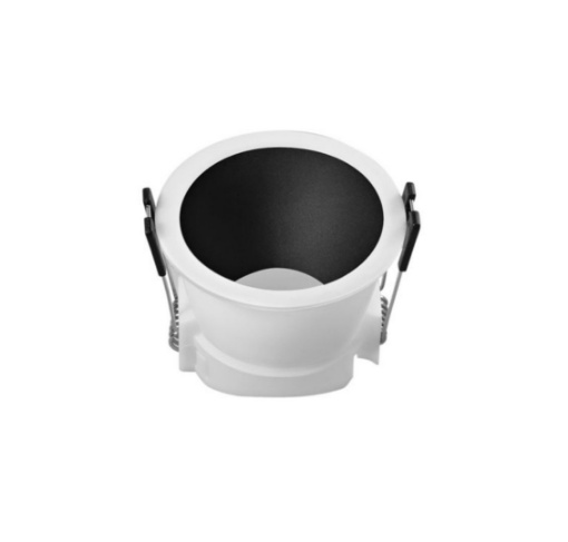 Immagine di Struttura Incasso GU10 Bianco Nero 73mm Apotema Intec