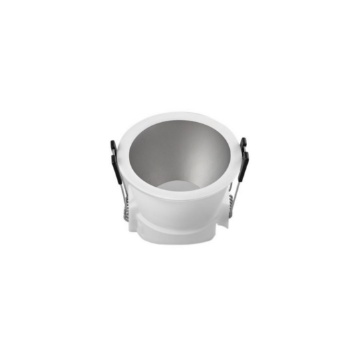 Immagine di Incasso Faretto GU10 MR16 73mm Ghiera Silver Foro 68mm Apotema Intec