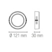Immagine di Plafoniera Compatta Bianca 12cm LED 6w CCT Penny Intec