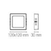 Immagine di Lampada Soffitto Piccola Quadrata 12x12cm LED 6w CCT Penny Intec