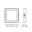 Immagine di Lampada da Soffitto Quadrata LED CCT 12w Penny Q17 Intec