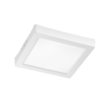 Immagine di Plafoniera Quadrata Plastica Bianca Penny 22 cm LED CCT 18w Intec