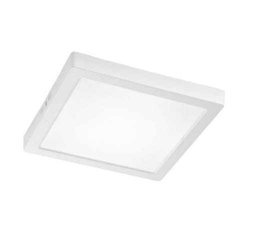 Immagine di Plafoniera in Plastica Bianca Squadrata Penny 29w cm LED CCT 24w Intec