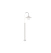 Immagine di Lampione da Giardino Curvo Bianco 120 cm Lanterna Assisi Intec