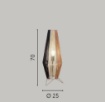 Immagine di Lampada da Appoggio Stile Etnico Paralume Carta 70 cm Coconut Fan