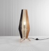Immagine di Lampada da Appoggio Stile Etnico Paralume Carta 70 cm Coconut Fan
