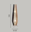 Immagine di Lampada da Terra Decorativa Carta Naturale Coconut 100 cm Fan