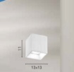 Immagine di Faretto Spot GU10 Cubo Gesso Rigato Naos Fan Europe