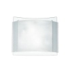Immagine di Plafoniera Doppio Vetro Curvo Righe 38x35 cm Fan Europe
