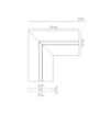 Immagine di Lastra Cartongesso Angolare con Profilo Strip Led 25x25 Invisiline Intec