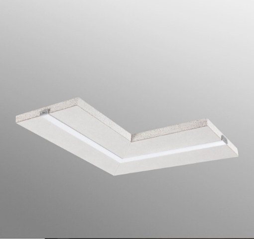 Immagine di Lastra Cartongesso Angolare con Profilo Strip Led 25x25 Invisiline Intec