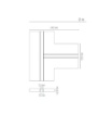 Immagine di Lastra Cartongesso a T con Profilo per Strip Led Invisiline Intec