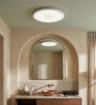 Immagine di Plafoniera Bagno Bianca IP44 Led 24w Marlena 42cm Fan Europe