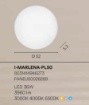 Immagine di Plafoniera Moderna Marlena 50cm IP44 Led 36w CCT Europe