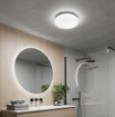 Immagine di Plafoniera Bianca Stream 30 cm Led 18w CCT per Bagno IP44 Fan Europe