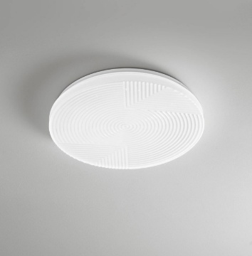 Immagine di Plafoniera Rotonda Bianca Esterno Interno 48 cm Led 40w CCT