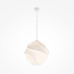 Immagine di Lampadario a Sospensione Spirale Tessuto Bianco Bloom Maytoni