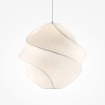 Immagine di Lampadario a Sospensione Spirale Tessuto Bianco Bloom Maytoni