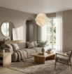 Immagine di Lampadario a Sospensione Spirale Tessuto Bianco Bloom Maytoni