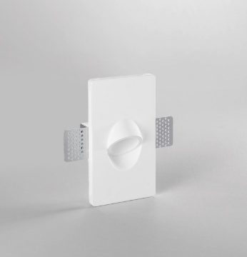 Immagine di Segnapasso Gesso Incasso Parete Rotondo Estro Intec Mini GU10