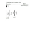 Immagine di Segnapasso Gesso Incasso Parete Rotondo Estro Intec Mini GU10