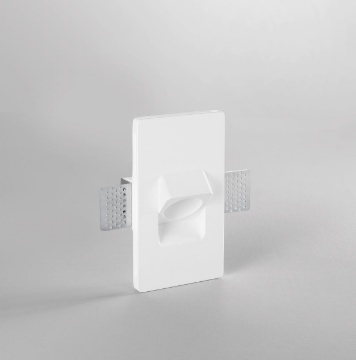 Immagine di Segnapasso di Gesso Incasso Muro Quadrato Estro Intec Mini GU10