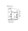 Immagine di Cassa Di Derivazione Incasso Parete Per Segnapasso Estro Box Intec