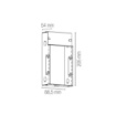 Immagine di Scatola Derivazione Incasso Muro Per Segnapasso Led Elle 20 Box Intec