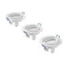 Immagine di Kit 3 Faretti Orientabili Da Incasso Foro 80mm Lampadina Led Inclusa GU10
