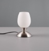 Immagine di Abatjour Moderna Nichel Vetro Bianco Touch Cup II Trio Lighting